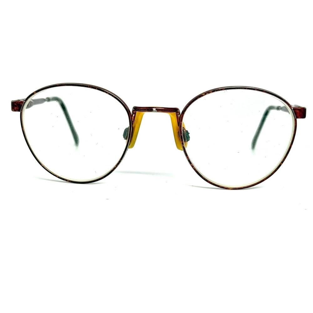 Luxottica Klixx Teen Tortoise Round Eyeglasses Frames 43-18-125 Vintage Style